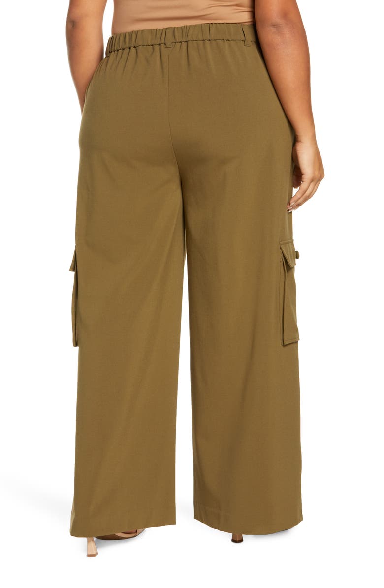 Open Edit Cargo Wide Leg Pants, Alternate, color, 