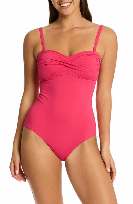 Essentials Edit Twist One-Piece Swimsuit