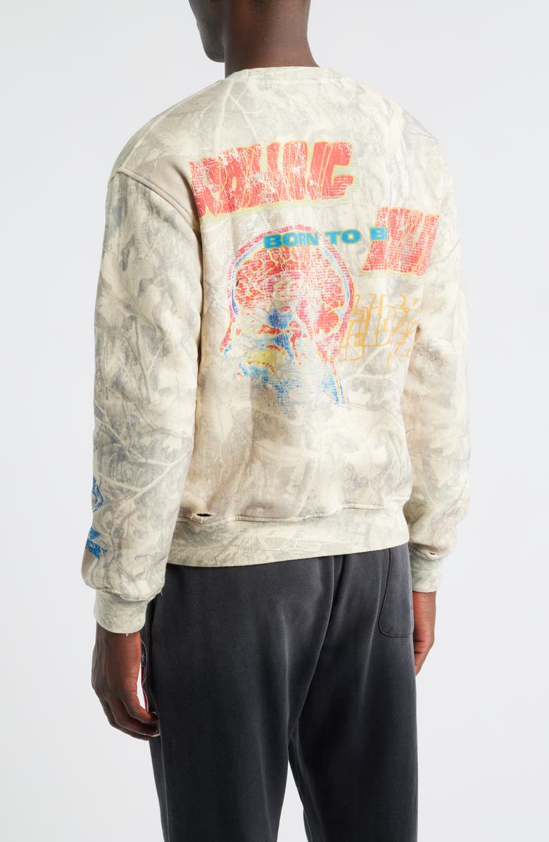 Rolling Loud Sketch Crewneck Sweatshirt, Alternate, color, Camo