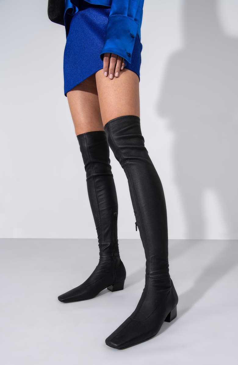 By Far Collette Block Heel Tall Boot, Alternate, color,