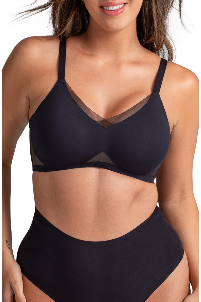 CrossOver Wireless Bra, Main, color, RUNWAY