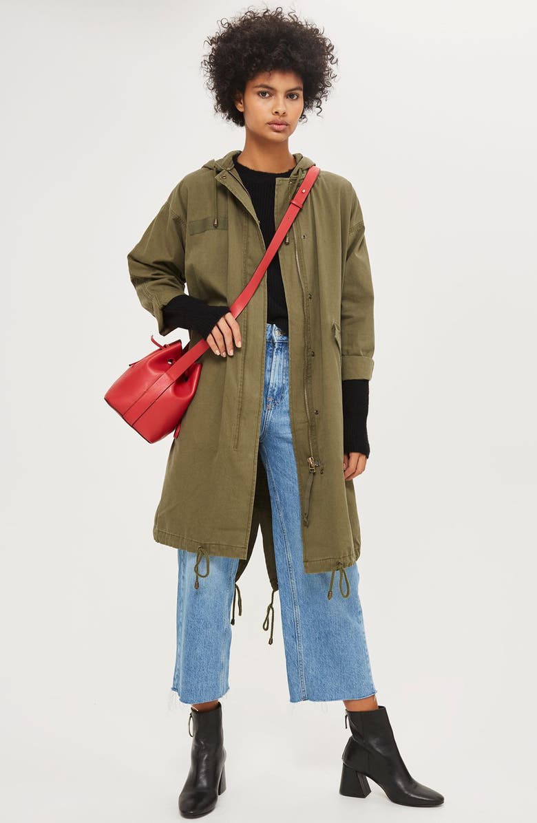 Topshop Ribbed Crewneck Sweater, Alternate, color, 