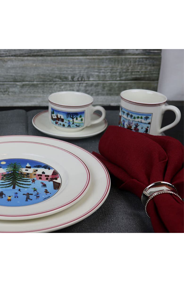 Villeroy & Boch Naif Christmas Teacup Saucer, Alternate, color, 