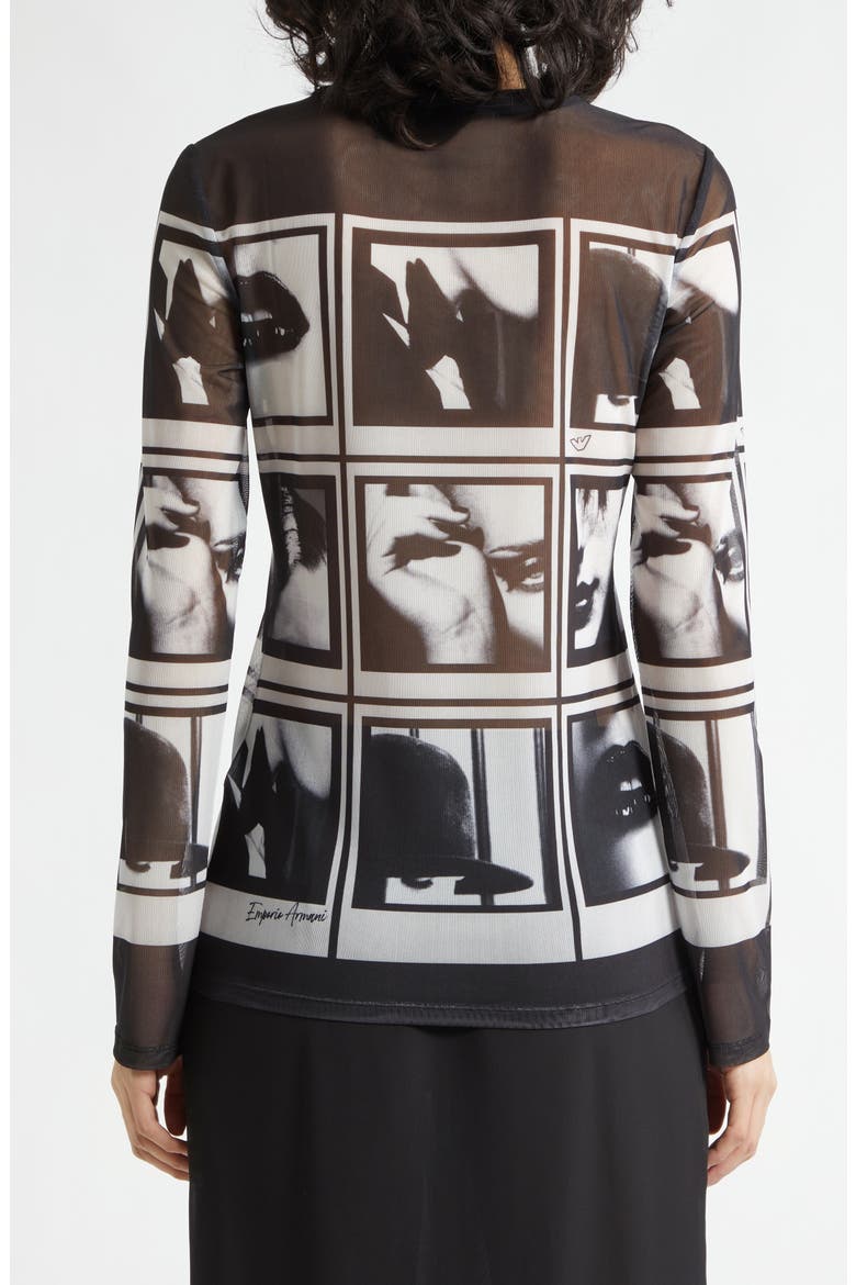 Long Sleeve Graphic Print T-Shirt, Alternate, color, SOLID BLACK