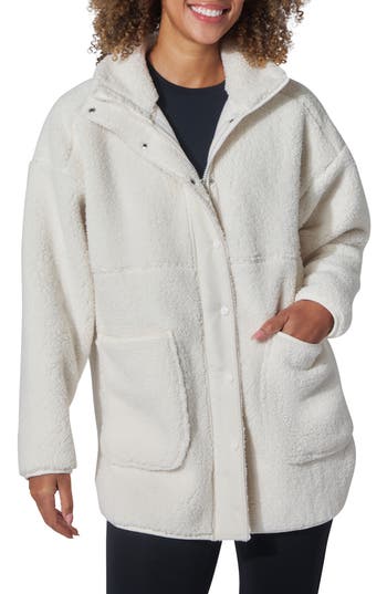 Yogalicious Arctic Avenue Faux Shearling Jacket In White