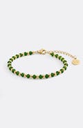 Mint & Lily Birthstone and Gold Bead Bracelet