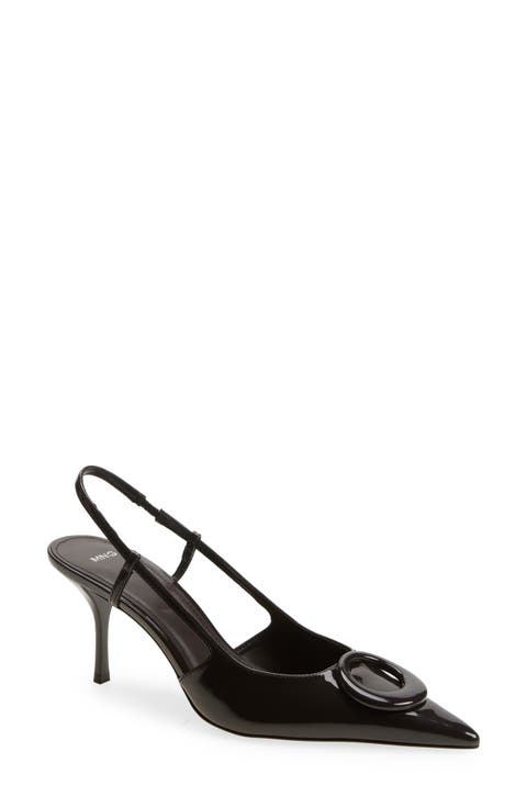 Slingback Pointed Toe Pump (Women)