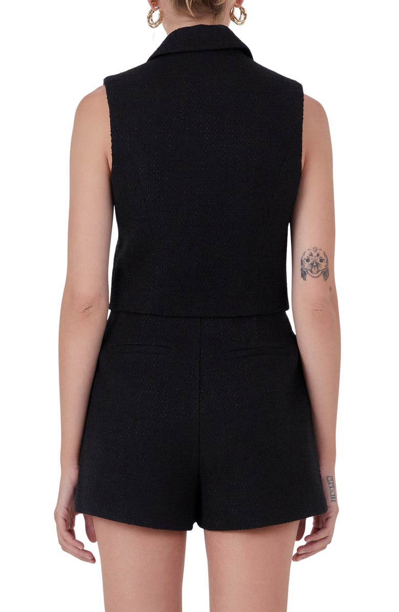 Endless Rose Tweed Vest, Alternate, color,