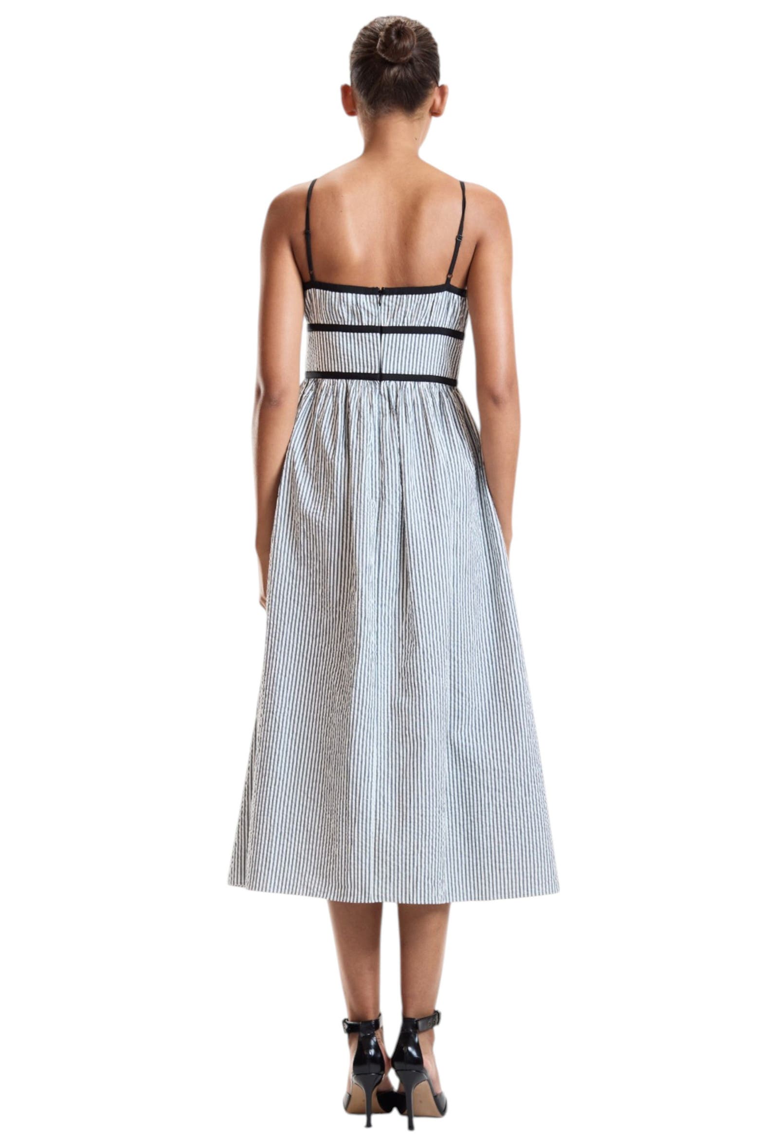 Rowleuy Cynthia Rowley Seersucker Midi Dress (Women) | Nordstrom