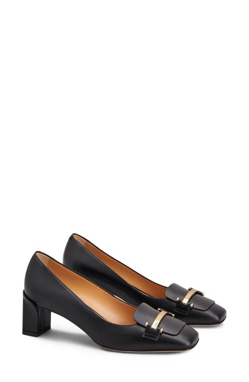 TOD'S TOD'S BARRETTA BLOCK HEEL PUMP 