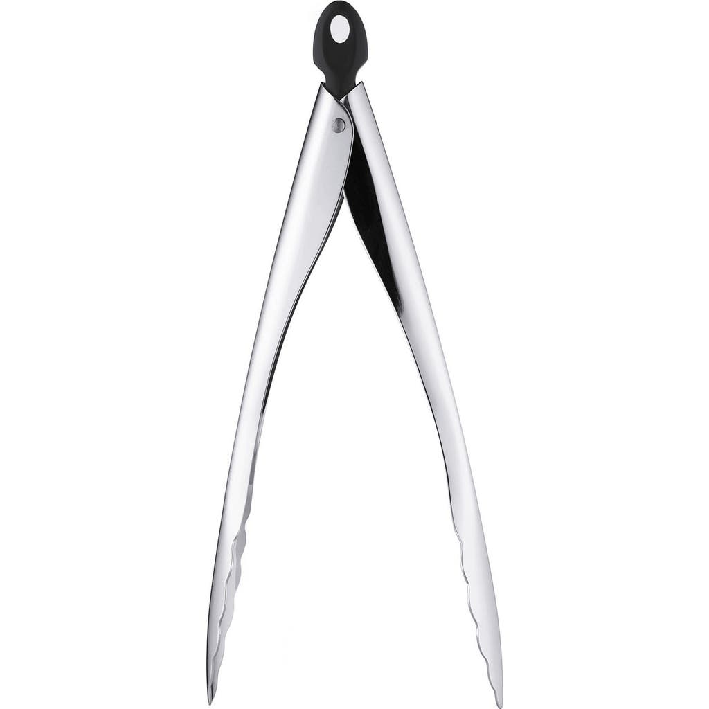 Cuisipro 9.5 Inch Stainless Steel Locking Tempo Tongs In Silver
