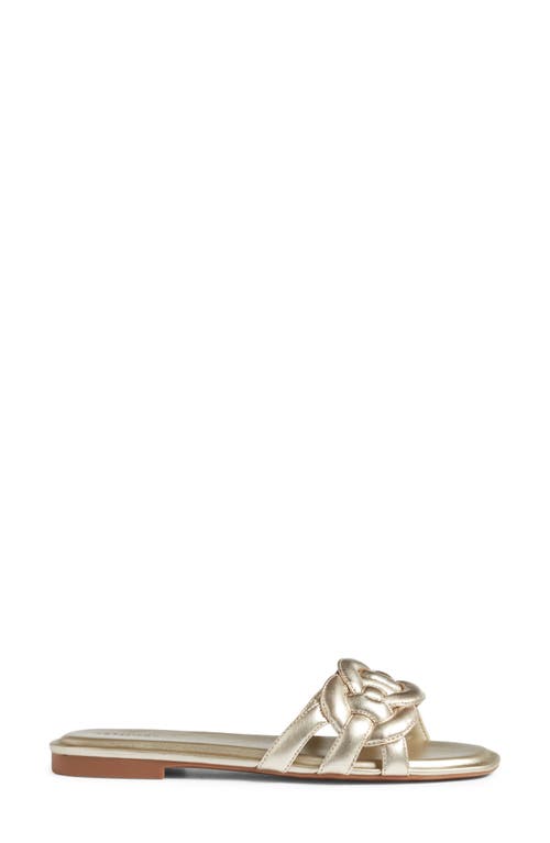 Nordstrom Carolina Slide Sandal In Gold Metallic