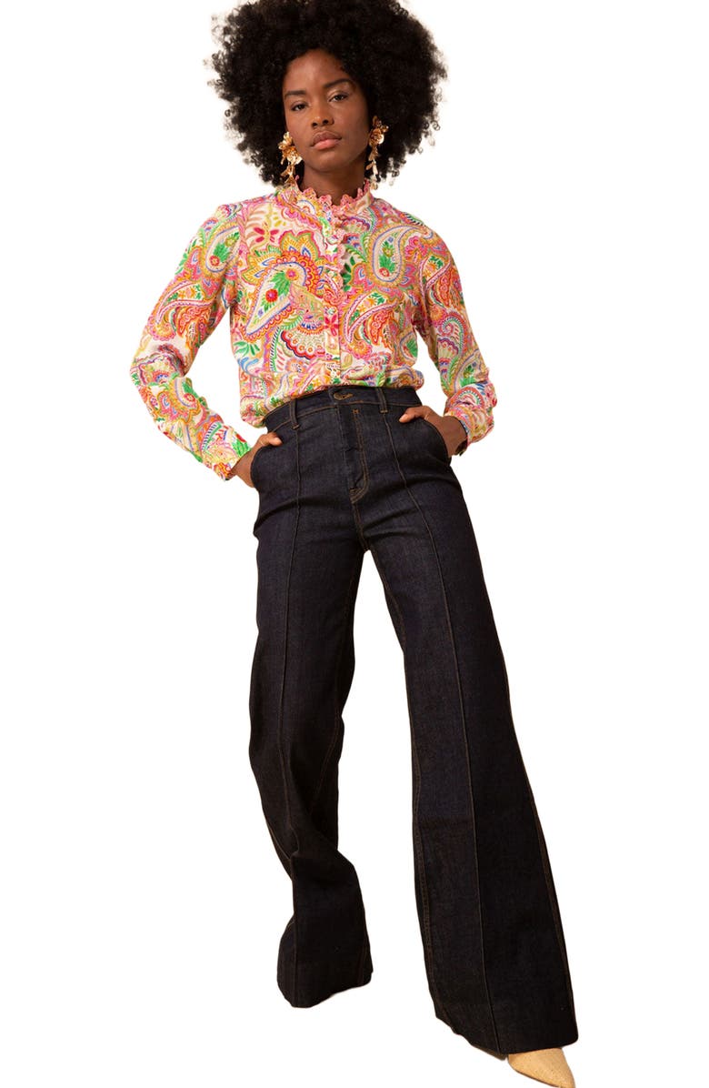 Hale Bob Molly Silk Top, Main, color, 