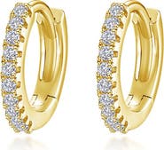 Lafonn Pavé Simulated Diamond Huggie Hoop Earrings