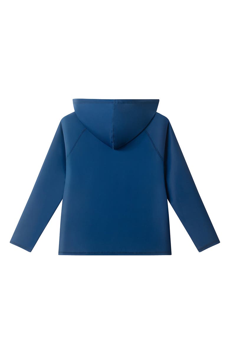 Andy & Evan Kids' Hooded Rashguard Top, Alternate, color, Navy