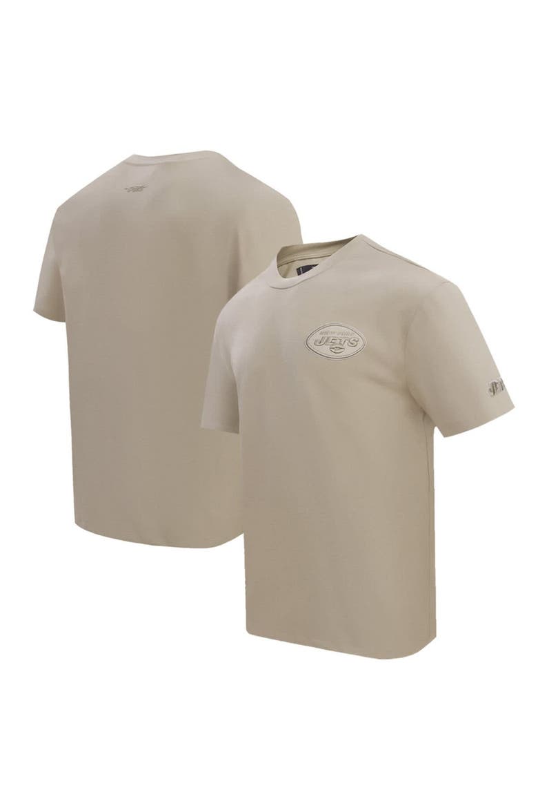 Men's Pro Standard Tan New York Jets Drop Shoulder T-Shirt, Main, color, Tan