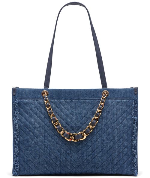 Karl Lagerfeld Paris Savoie Tote In Washed Denim