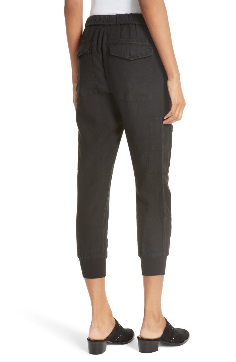 Joie Florimel Crop Linen Jogger Pants, Alternate, color, 