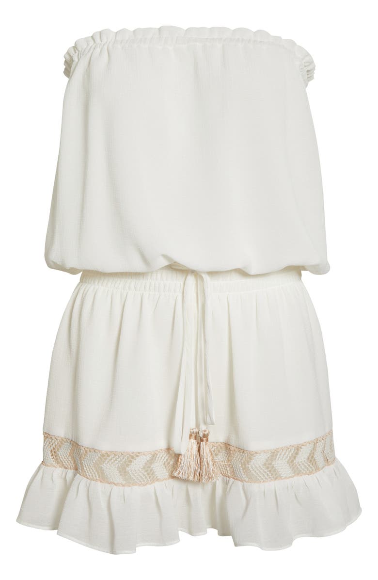 Ramy Brook Lauryn Strapless Cover-Up Minidress, Alternate, color,