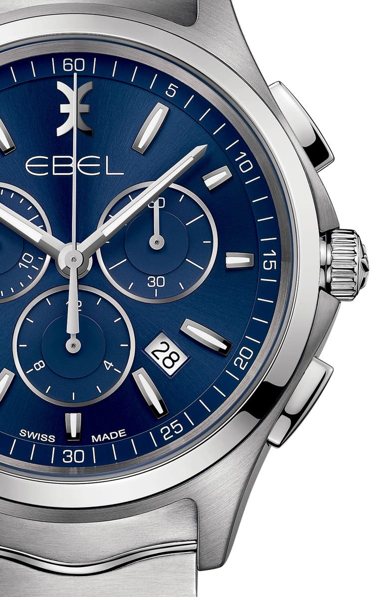 EBEL Wave Chronograph Bracelet Watch, 42mm, Alternate, color,