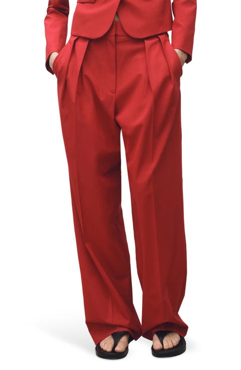 Margot Pleat Front Straight Leg Pants