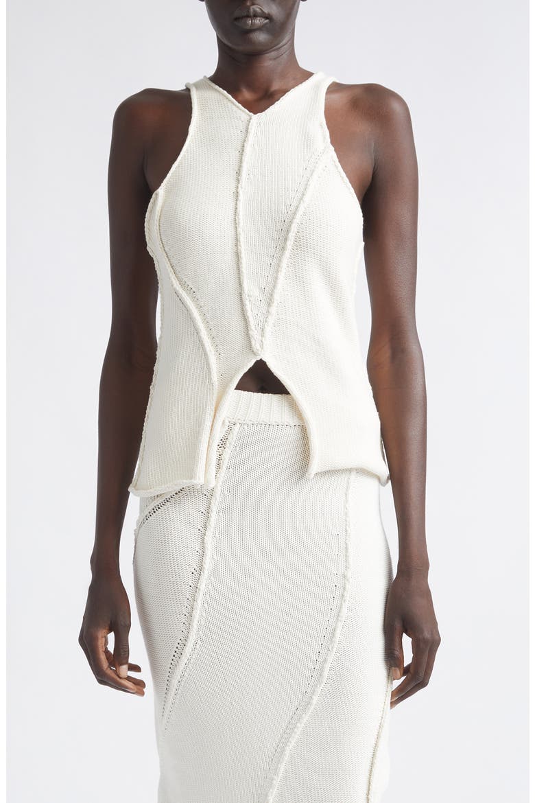 Eddy Cotton Blend Sweater Tank, Main, color, IVORY