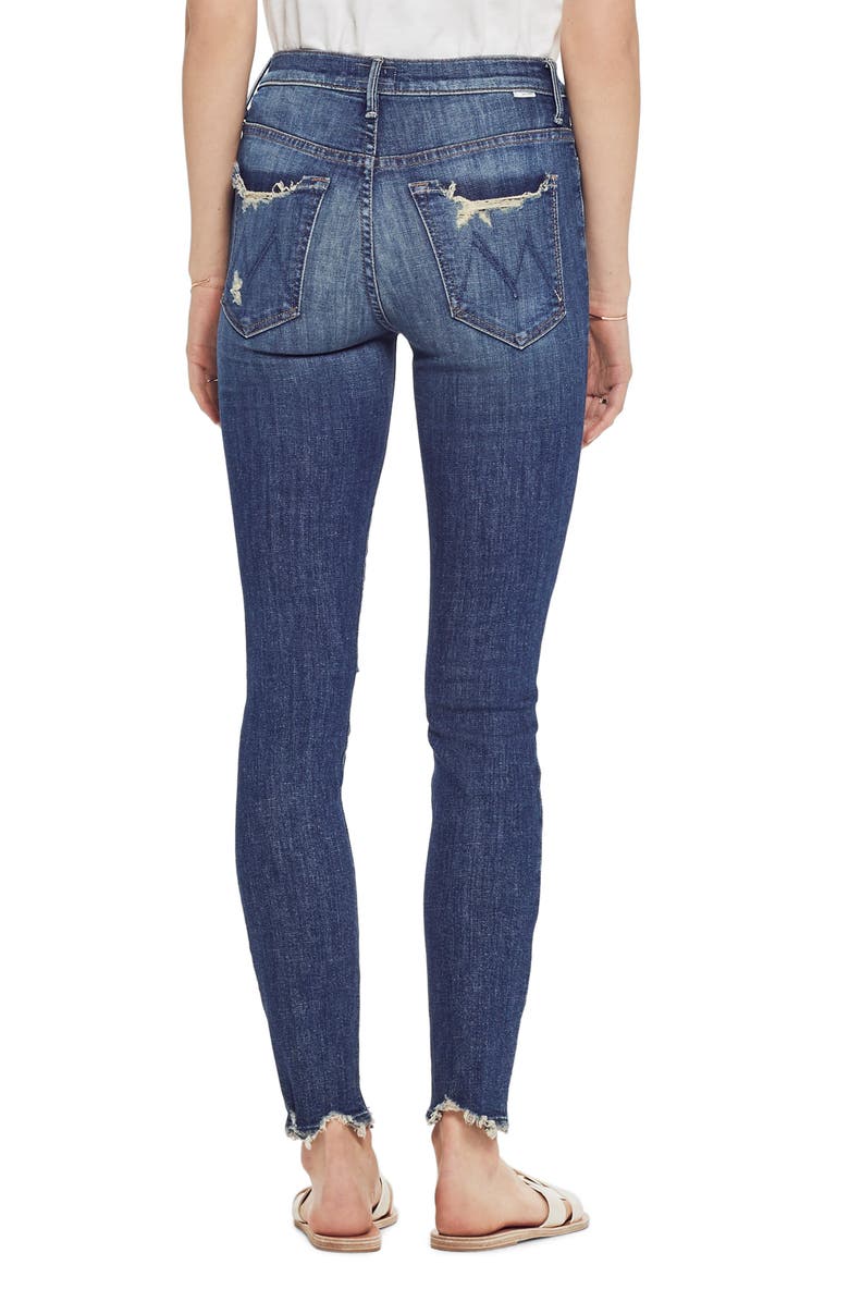 MOTHER The Stunner Chew High Waist Ankle Skinny Jeans, Alternate, color,