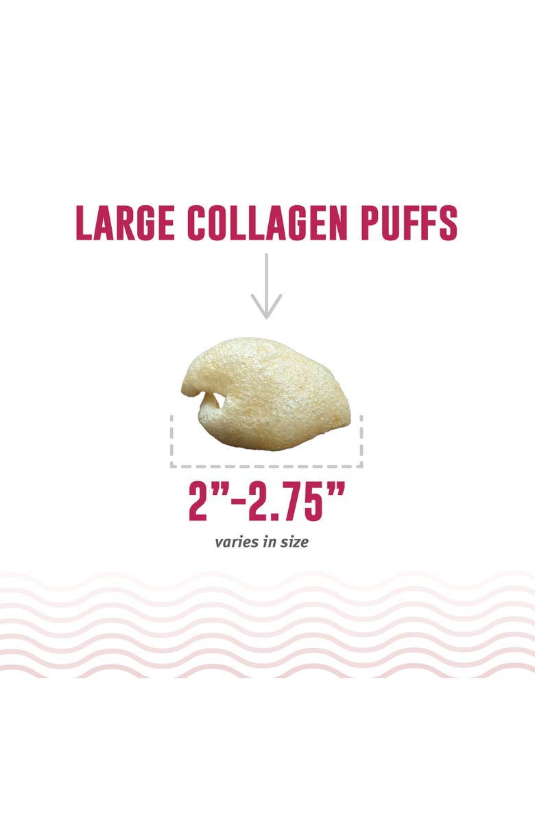 ICELANDIC+ Collagen Puffs Baked Beef Collagen W/ Dehydrated Kelp 2.5oz, Alternate, color, Brown
