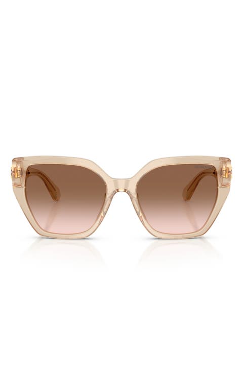 56mm Gradient Irregular Sunglasses