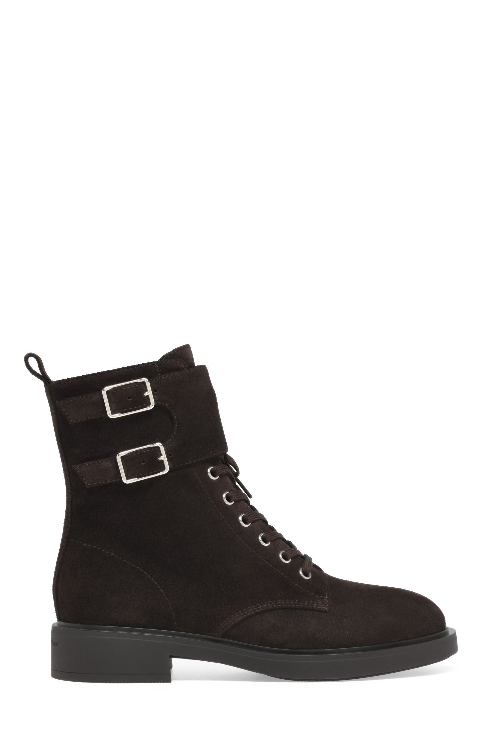 Gianvito Rossi Ripley Boot, Main, color, Brown Suede