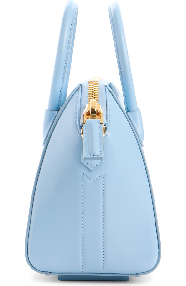Givenchy Mini Antigona Leather Satchel, Alternate, color, 452-Light Blue