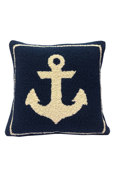 Anchor Indoor/Outdoor Throw Pillow