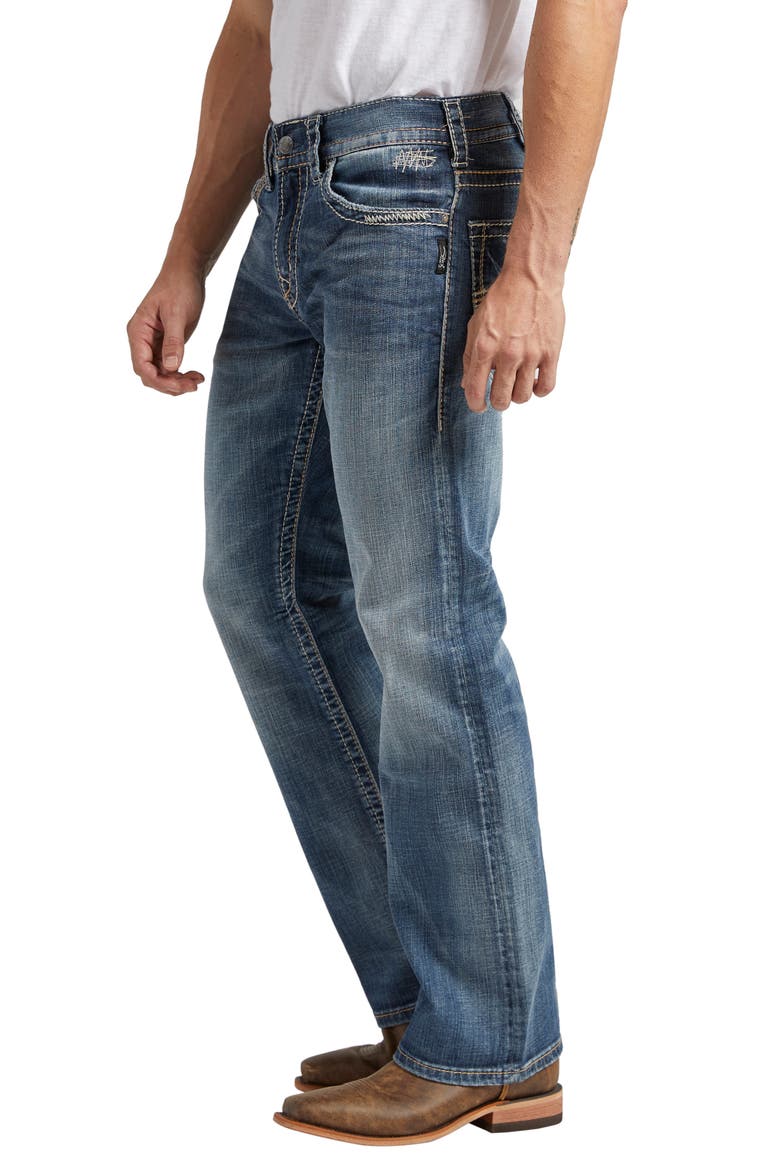 Zac Relaxed Fit Straight Leg Jeans, Alternate, color, INDIGO