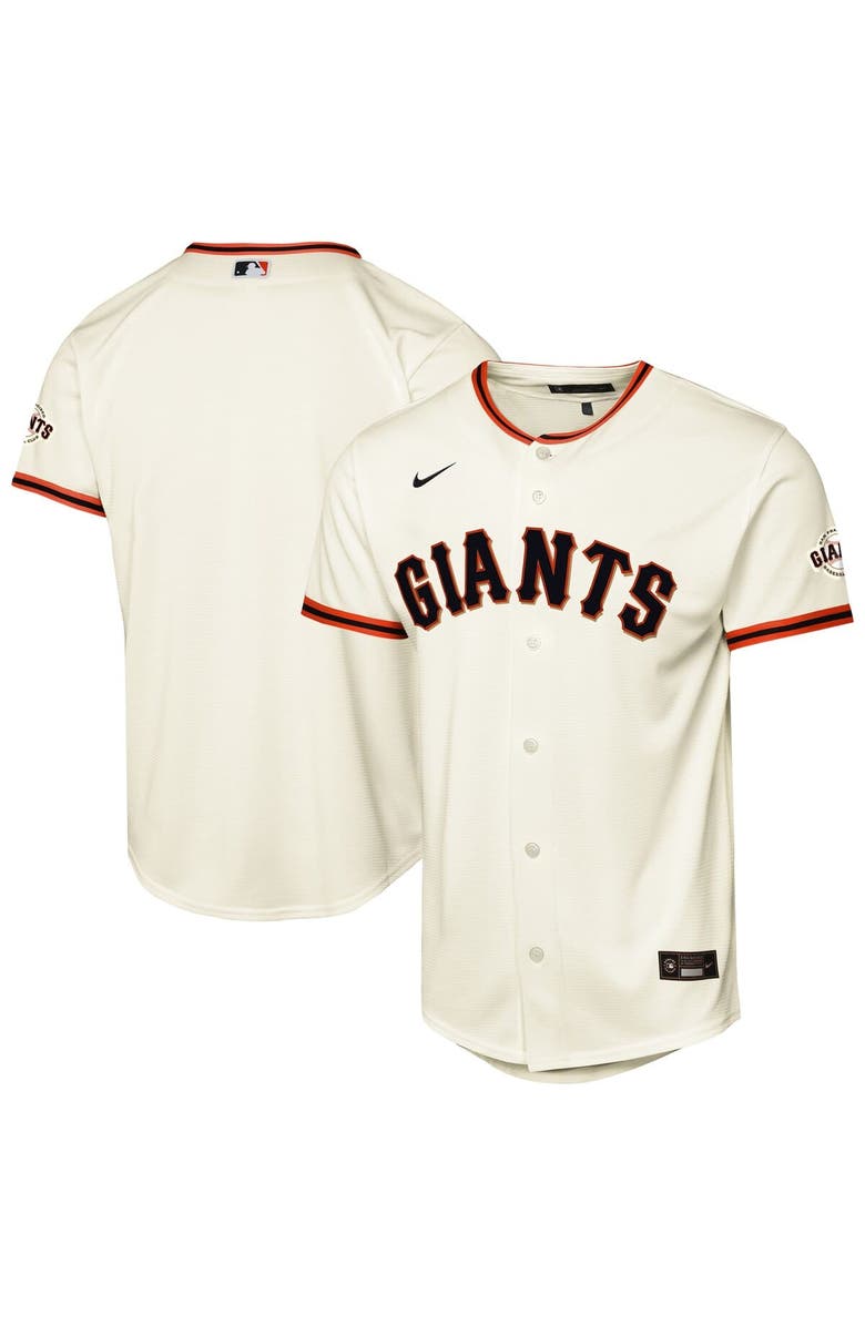 Nike Youth Nike Cream San Francisco Giants Home Stadium Jersey, Main, color, Cream