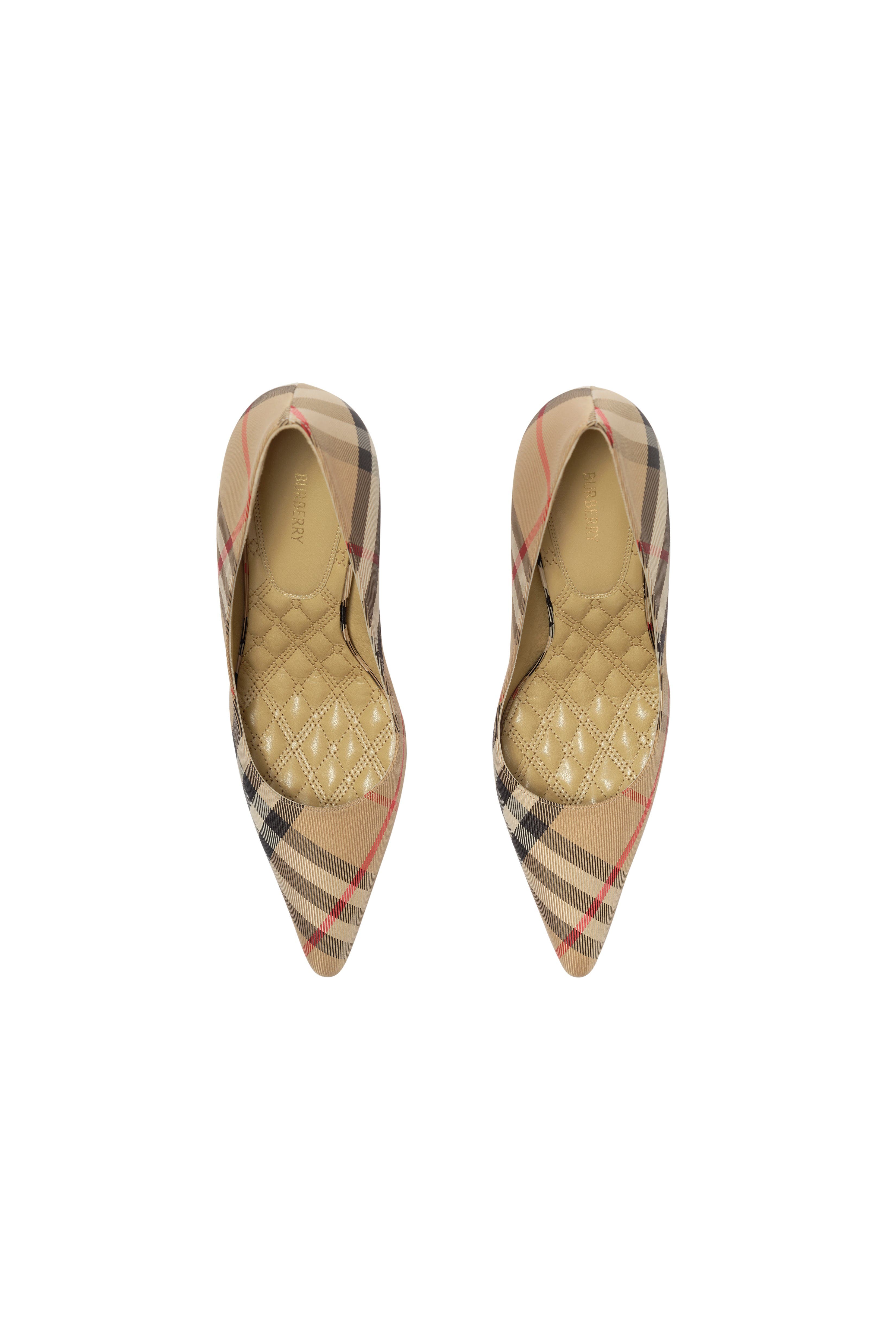 Check Dame High Pumps, Alternate, color, Archive beige