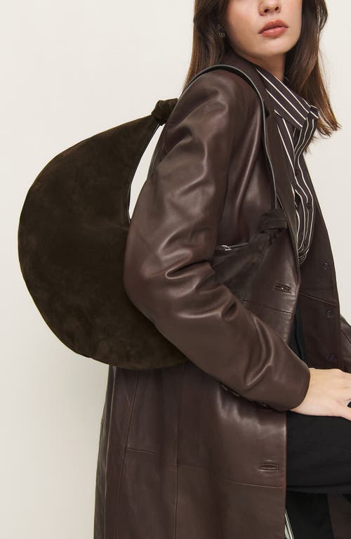 Reformation Rhea Suede Hobo Bag In Boss Suede