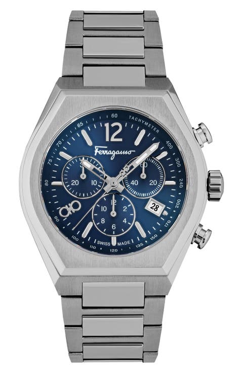 Tonneau Chronograph Bracelet Watch, 42mm