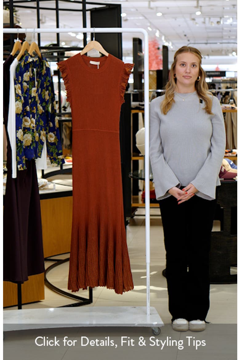 Noelle Metallic Knit Dress video
