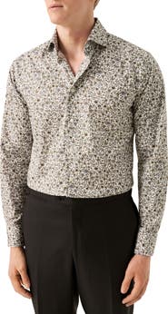 Eton Slim Fit Floral Cotton Dress Shirt