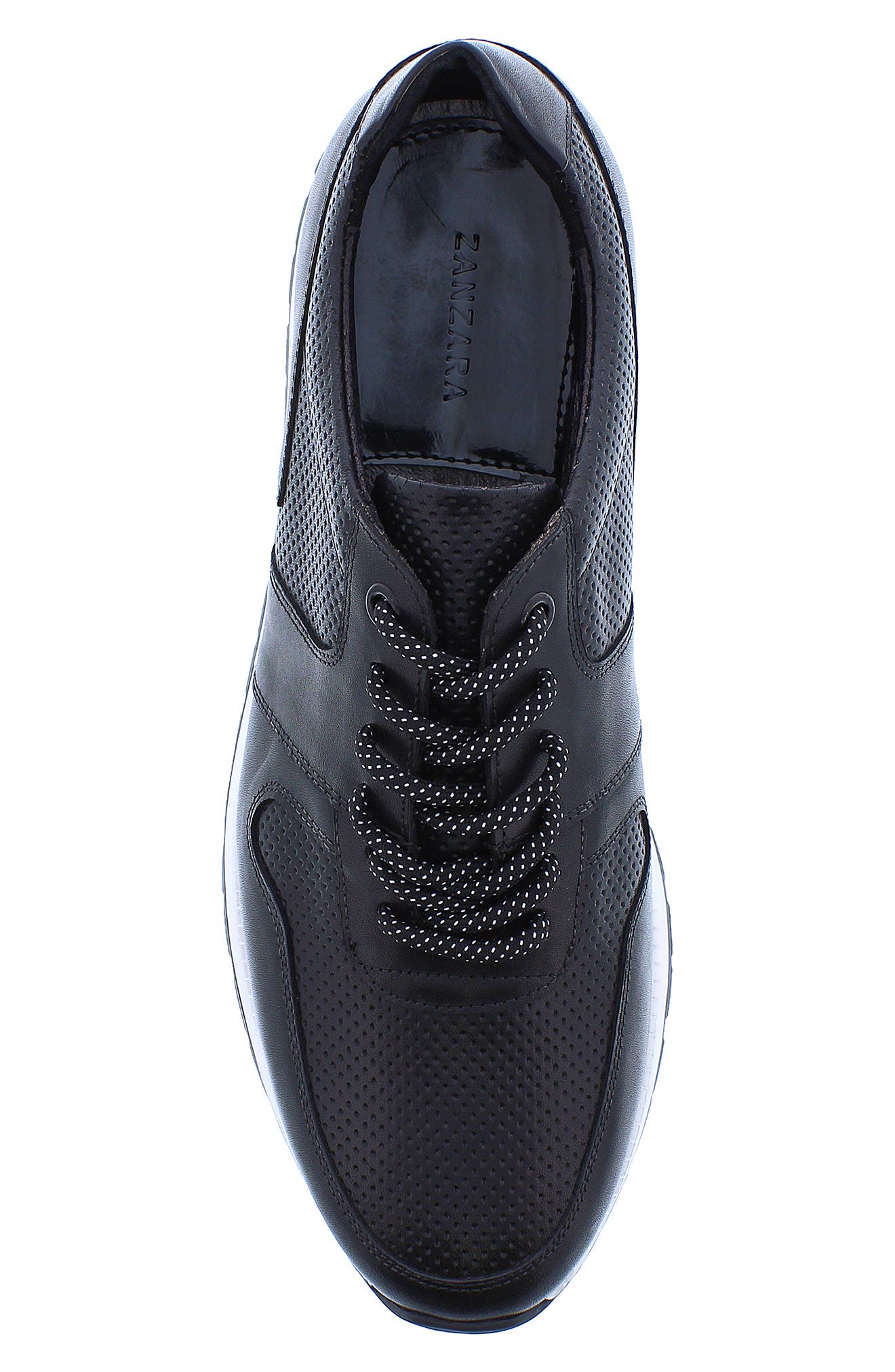 Zanzara Whitley Leather Perforated Sneaker, Alternate, color, 