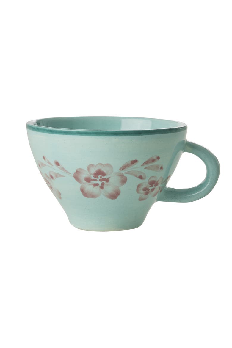 Set of 6 Hand-Painted Teacups, Main, color, MULTI