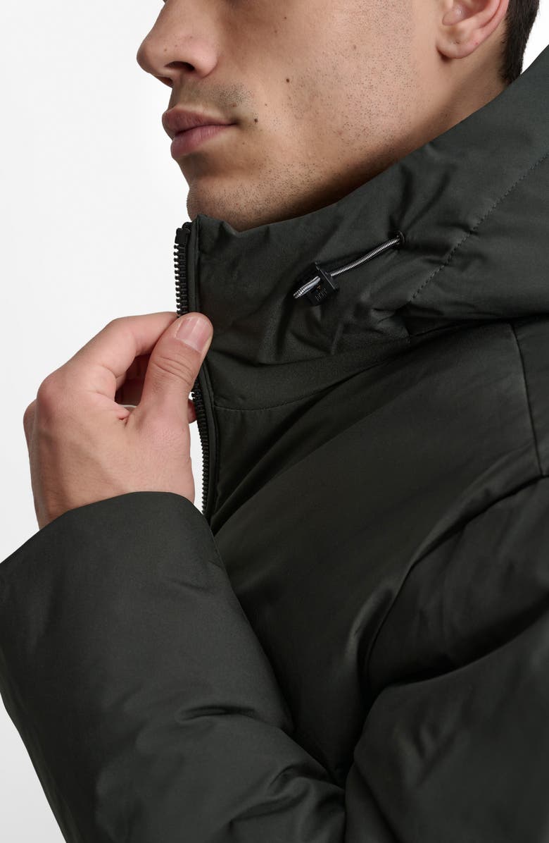 DKNY Stretch Polyester Puffer Jacket, Alternate, color, Olive