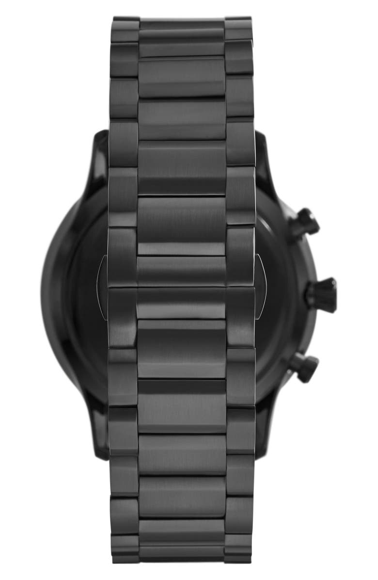 Emporio Armani Chronograph Bracelet Watch, 43mm, Alternate, color, Black
