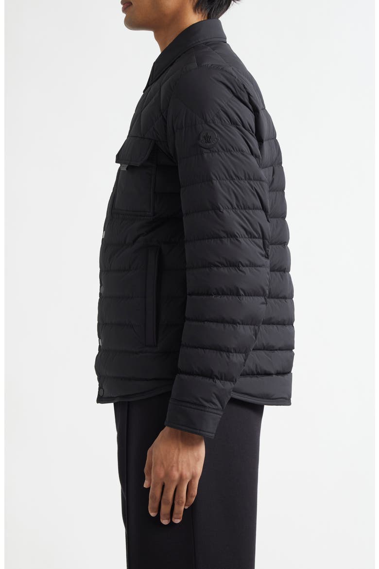 Iseran Quilted Down Jacket, Alternate, color, BLACK