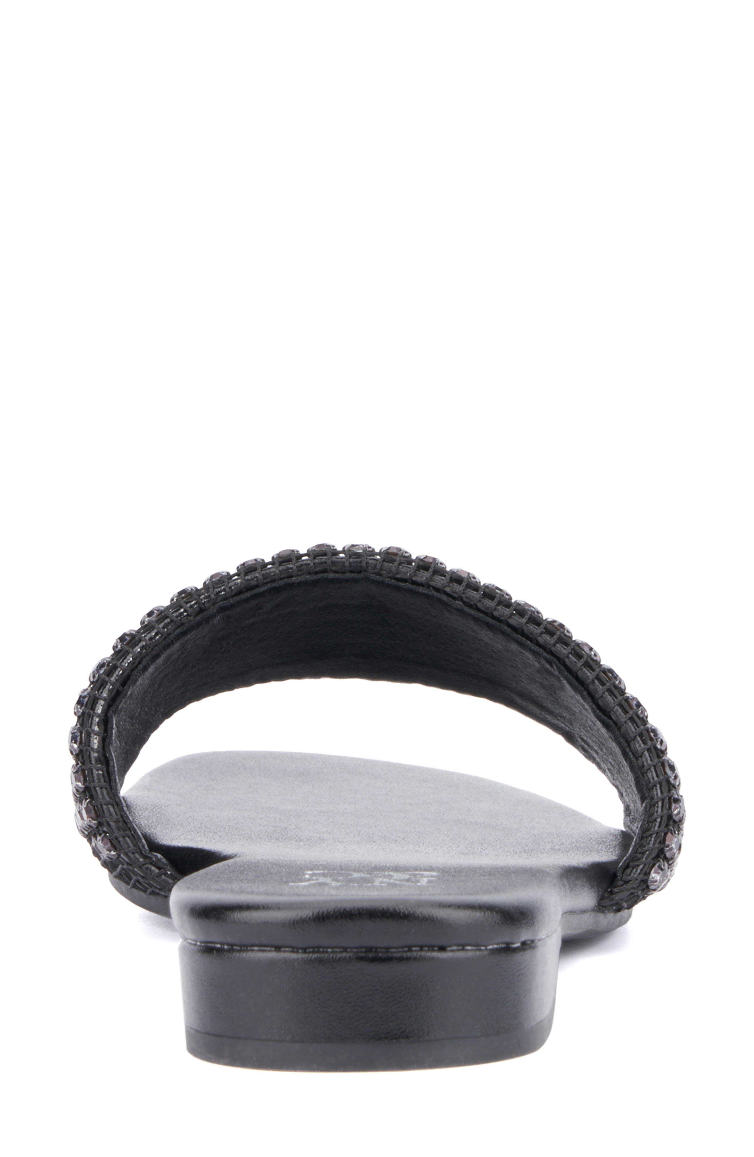 NEW YORK AND COMPANY Gracie Rhinestone Slide Sandal, Alternate, color, 