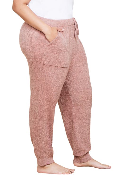 Barefoot Dreams Cozychic Lite Rib Blocked Pant In Pink