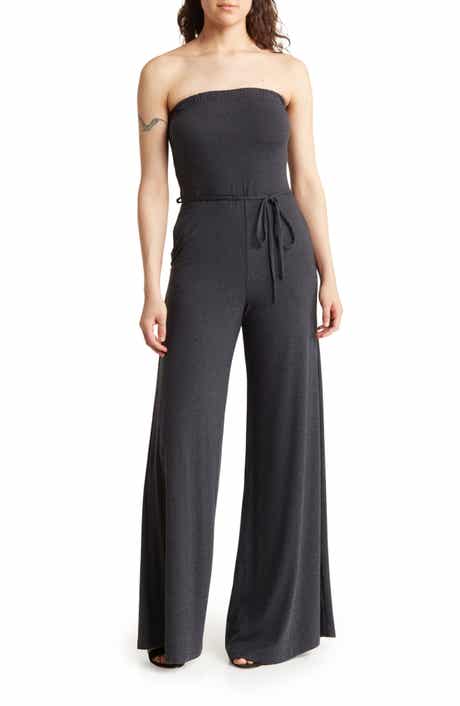 GO COUTURE Strapless Tube Jumpsuit