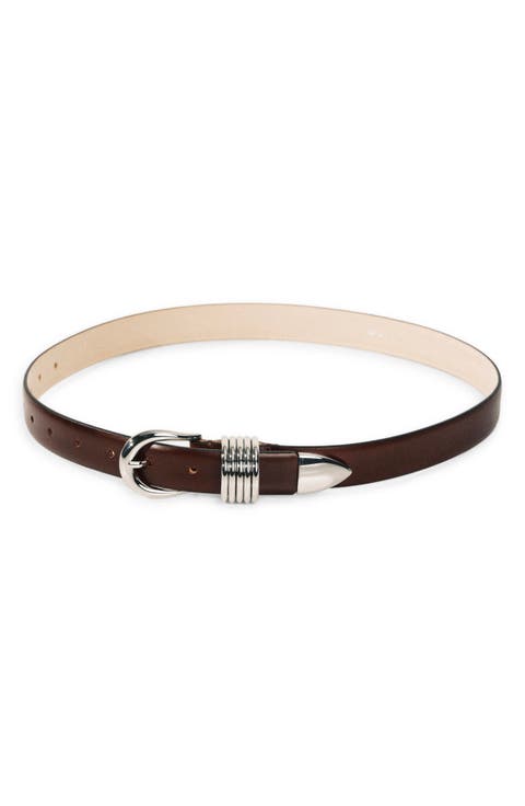 Hollyhock Leather Belt
