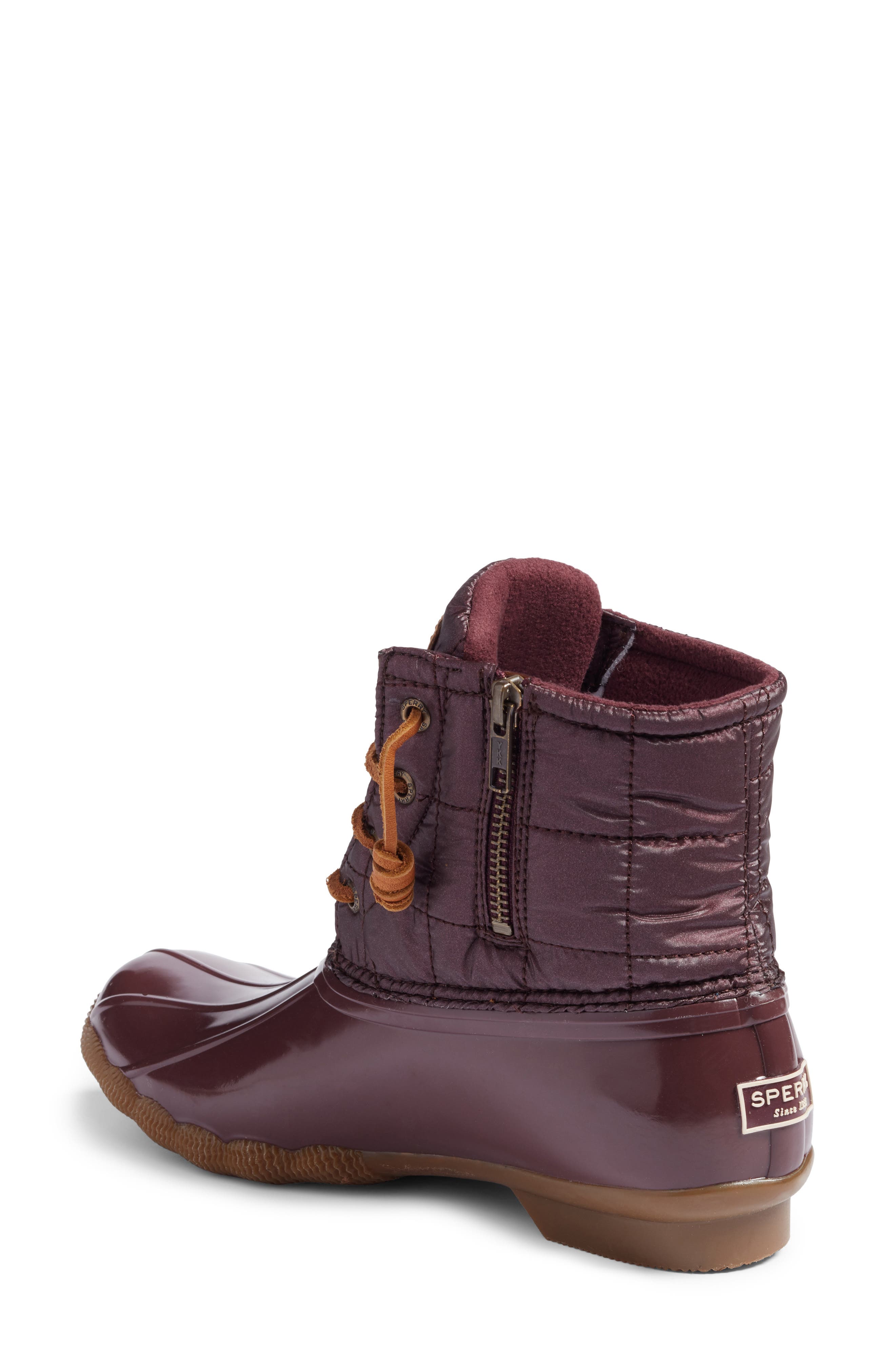 'Saltwater' Waterproof Rain Boot, Alternate, color, GRAPE