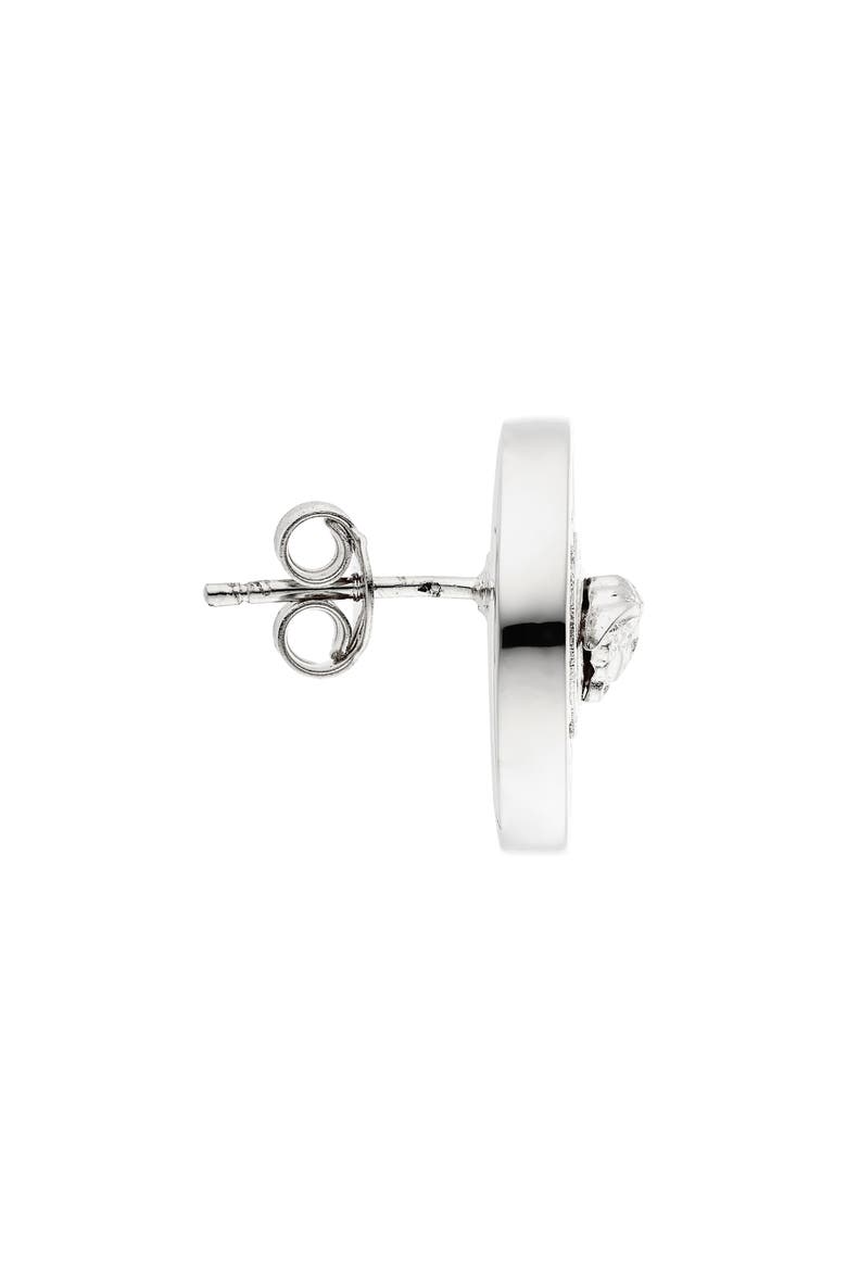 Medusa Crystal Disc Stud Earrings, Alternate, color, PALLADIUM 82 CRYSTAL
